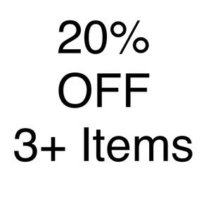20% off Bundle of 3 Items or more!